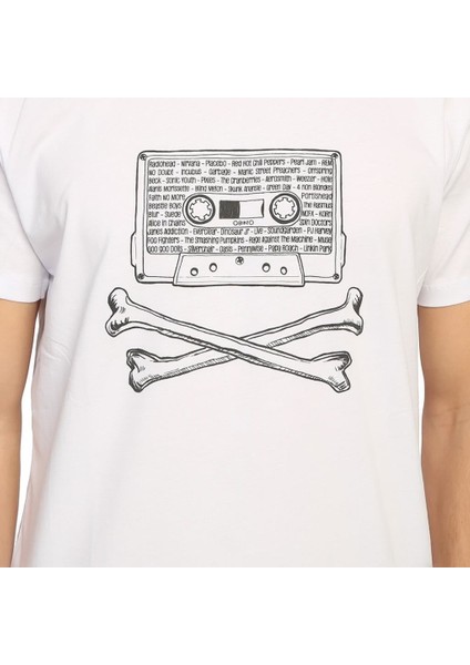 90'Lar Alternative Beyaz Erkek T-Shirt