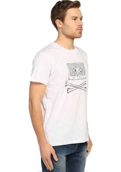 90'Lar Alternative Beyaz Erkek T-Shirt