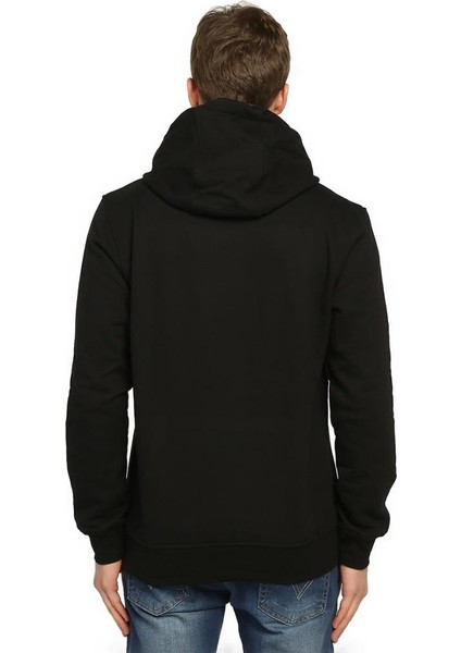 90'Lar Alternative Siyah Kapüşonlu Erkek Sweatshirt