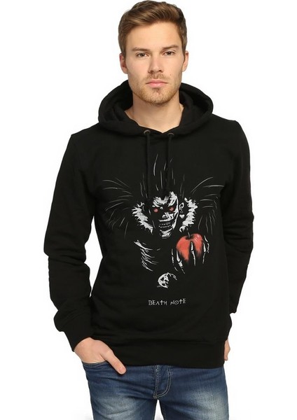Death Note Ryuk Siyah Kapüşonlu Erkek Sweatshirt