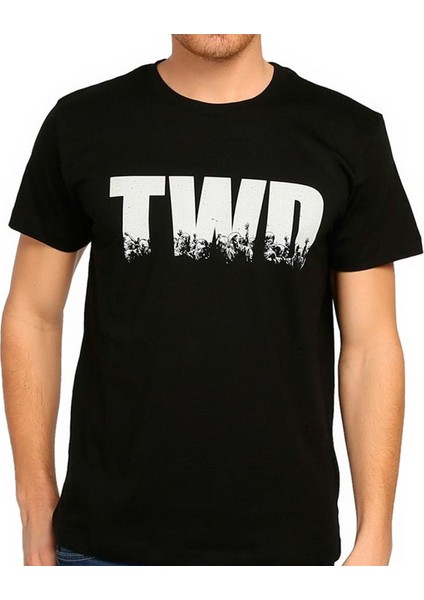The Walking Dead Siyah Erkek T-Shirt