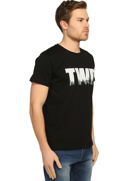 The Walking Dead Siyah Erkek T-Shirt modelleri