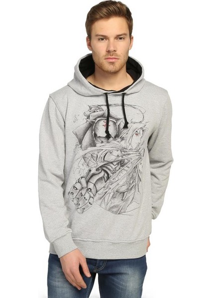 Fullmetal Alchemist Kapüşonlu Erkek Sweatshirt Hoodie