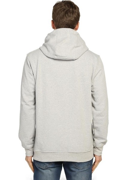Charlie Chaplin Gri Kapüşonlu Erkek Sweatshirt Hoodie