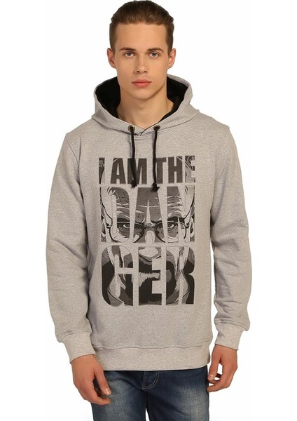 Breaking Bad Gri Kapüşonlu Erkek Sweatshirt Hoodie