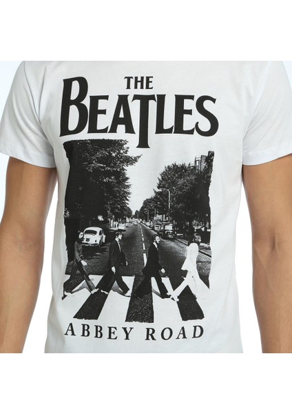 Beatles Beyaz Erkek T-Shirt