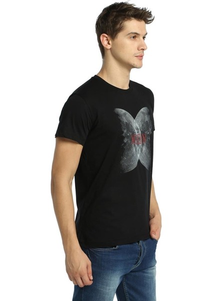 Moon Siyah Erkek T-Shirt modelleri