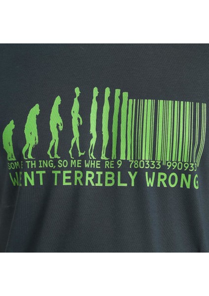 Barcode Füme Erkek T-Shirt