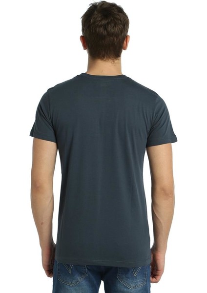 Barcode Füme Erkek T-Shirt
