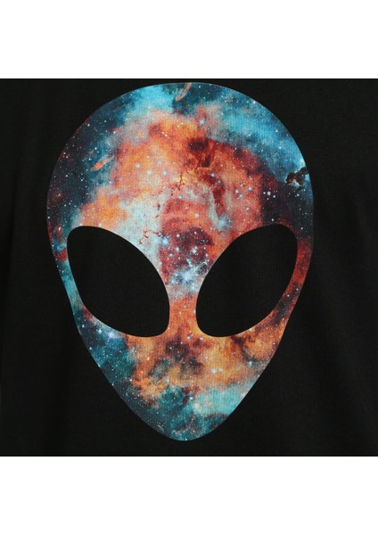 Alien Cosmos Siyah Erkek T-Shirt