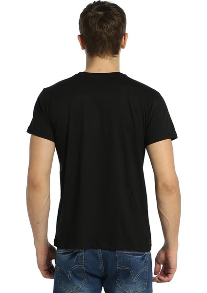 Alien Cosmos Siyah Erkek T-Shirt