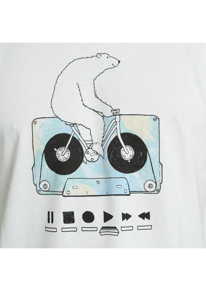 Work Hard Play Hard Beyaz Erkek T-Shirt