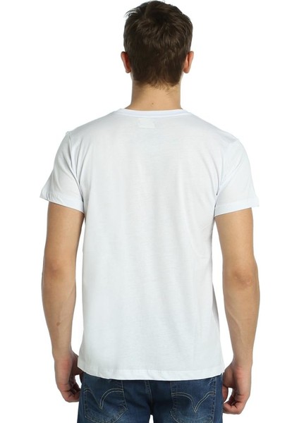 Work Hard Play Hard Beyaz Erkek T-Shirt