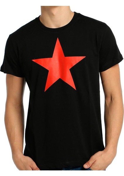 Kızılyıldız Siyah Erkek T-Shirt