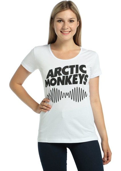 Arctic Monkeys Beyaz Kadın T-Shirt