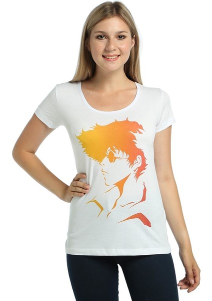 Cowboy Bebop Beyaz Kadın T-Shirt