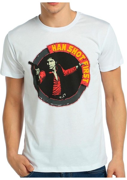Star Wars Han Solo Beyaz Erkek T-Shirt