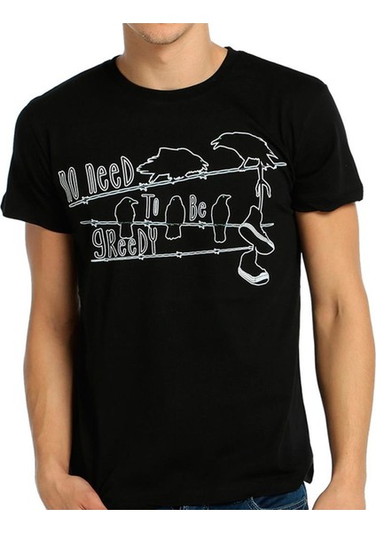 Kapitalizm Siyah Erkek T-Shirt