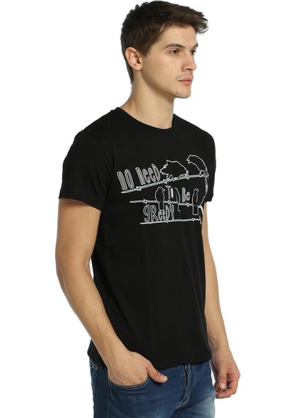 Kapitalizm Siyah Erkek T-Shirt modelleri