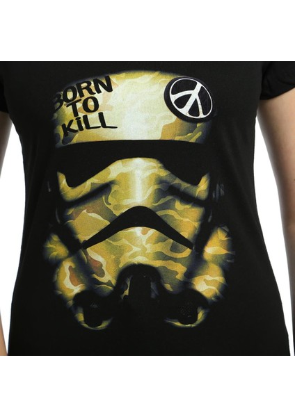 Star Wars Trooper Siyah Kadın T-Shirt