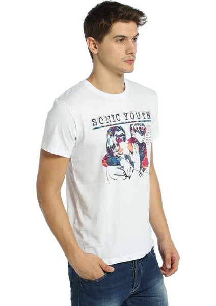Sonic Youth Goo Beyaz Erkek T-Shirt modelleri