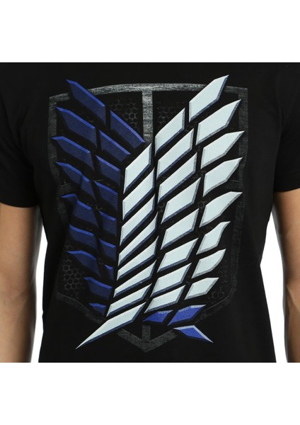 Attack On Titan Siyah Erkek T-Shirt fiyatları