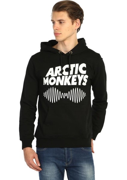 Arctic Monkeys Siyah Kapüşonlu Erkek Sweatshirt Hoodie