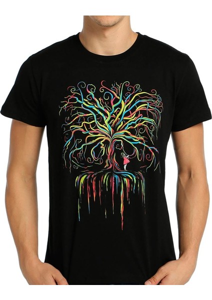 Wish Tree Siyah Erkek T-Shirt