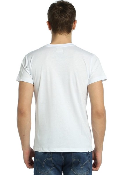 Motorsiklet Kasklar Beyaz Erkek T-Shirt