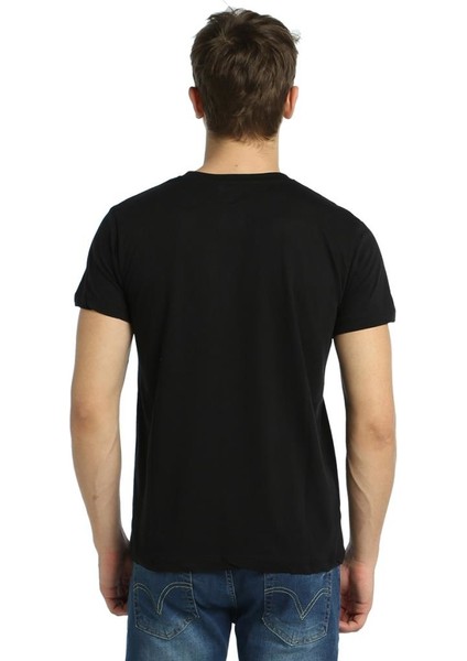Stereo Skull Siyah Erkek T-Shirt