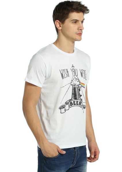 Pink Floyd Beyaz Erkek T-Shirt