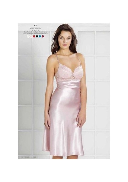 900 Dantelli Saten Gecelik