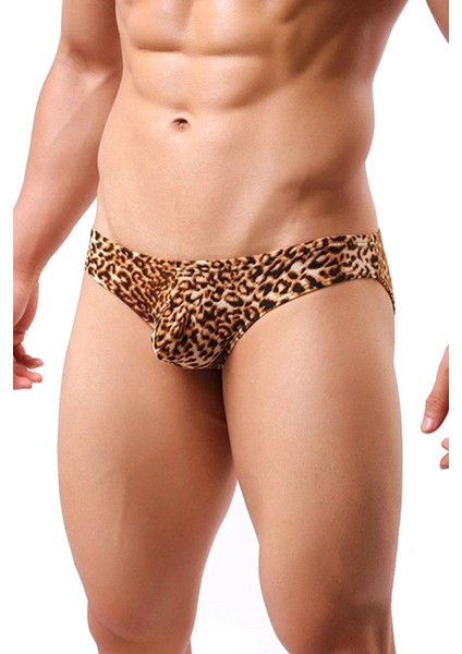 Merry See Leopar Desenli Erkek Slip