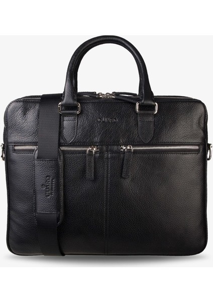 1794 Hakiki Deri Evrak Çantası Siyah
