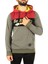 Kapşonlu Çizgili Sweatshirt Haki 2815 1