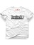 The Punisher Logo1 Beyaz Erkek T-Shirt 1