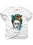 Frida Kahlo Unisex Kalıp Beyaz Erkek T-Shirt 1