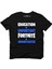 Education İs Important Fortnıte İs Importanter Siyah Erkek T-Shirt 1
