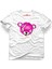 Fortnite Pink Teddy Bear Pembe Ayı Beyaz Erkek T-Shirt 1