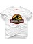 Jurassic Park Dinosaurs Beyaz Erkek T-Shirt 1