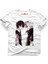 Naruto Kakashi Manga Anime Beyaz Erkek T-Shirt 1