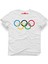 Olimpiyat Beyaz Erkek T-Shirt 1