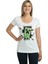 Minecraft Oyun Beyaz Kadın T-Shirt 1