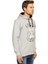 White Rabbit Gri Kapüşonlu Erkek Sweatshirt Hoodie 3