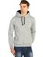 Gri Kışlık Kalın Kapüşonlu Erkek Sweatshirt Hoodie 1