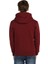 Bordo Kışlık Kalın Kapüşonlu Erkek Sweatshirt Hoodie 3