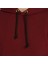 Bordo Kışlık Kalın Kapüşonlu Erkek Sweatshirt Hoodie 4