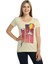 Rainbow Krem Kadın T-Shirt 1