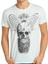 Illuminated Skull Beyaz Erkek T-Shirt 1