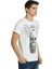 Illuminated Skull Beyaz Erkek T-Shirt 3